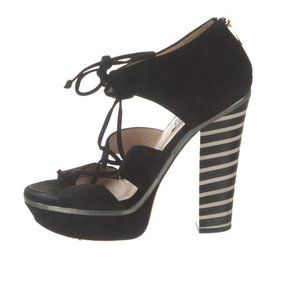 Jimmy Choo Suede Gladiator Sandals wedges